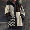 Vintage Fairman Island Patchwork Knit Jacquard Cardigan Sweater artswardrobe