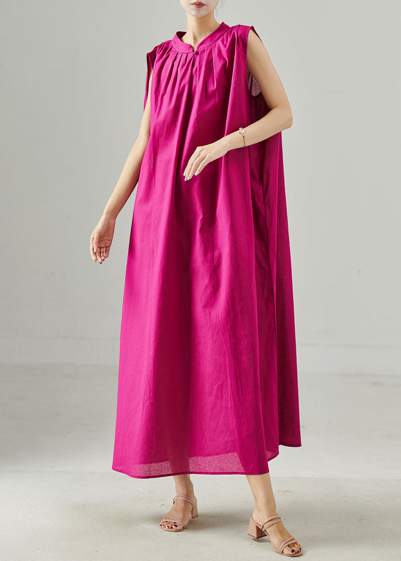 Rose Oversized Linen Party Dress Summer