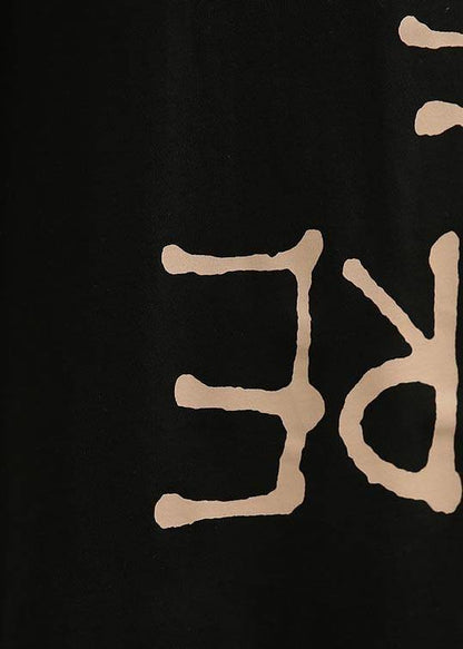 Diy Black Drawstring Cotton Top Summer