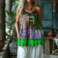 Women's Vintage Cat Art Cotton And Linen Vest artswardrobe