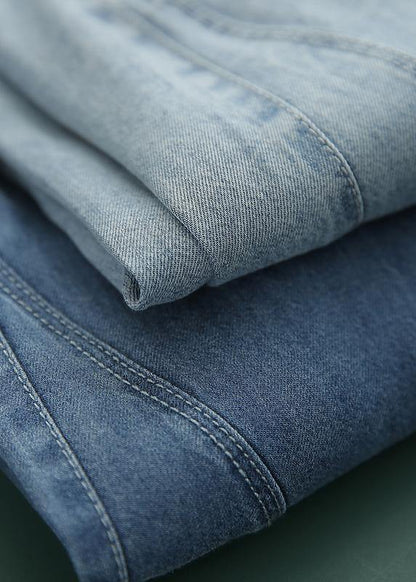 Fine Navy High Waist Jeans Summer Pants
