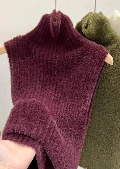 Mulberry Turtleneck Ma Hai Mao Knit Sweaters Spring