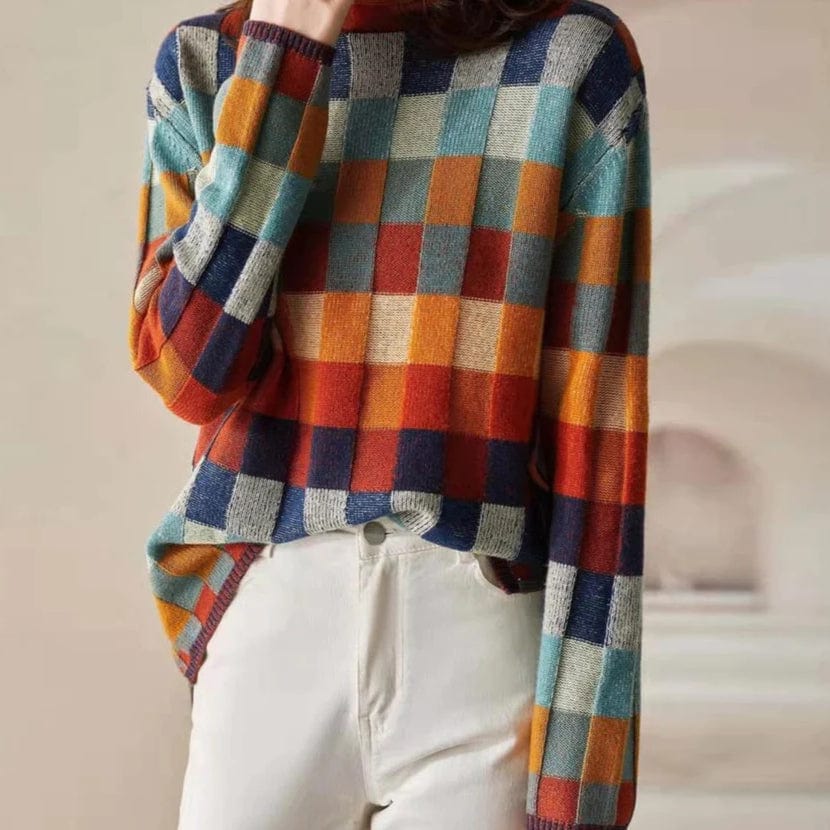 JO | Elegant plaid sweater