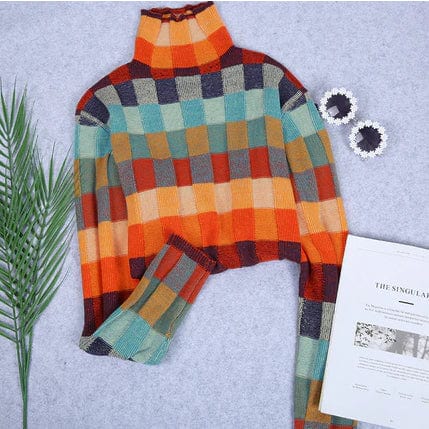 JO | Elegant plaid sweater