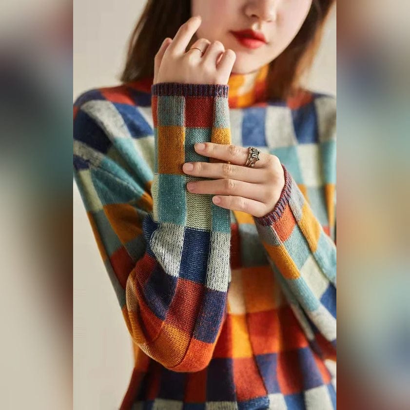 JO | Elegant plaid sweater