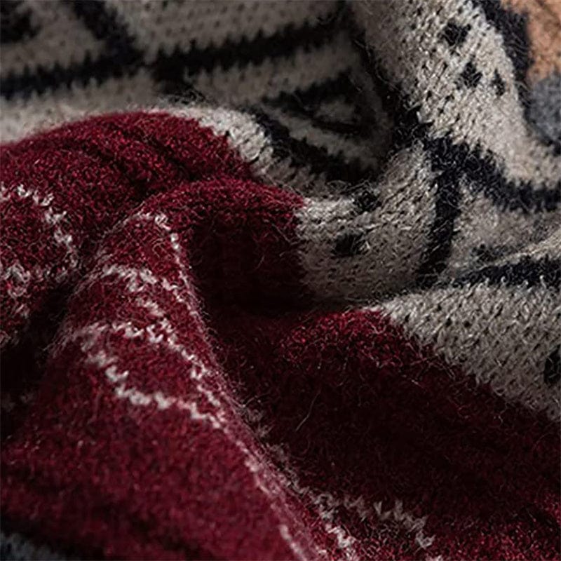 JO | Retro casual knitted sweater 2024