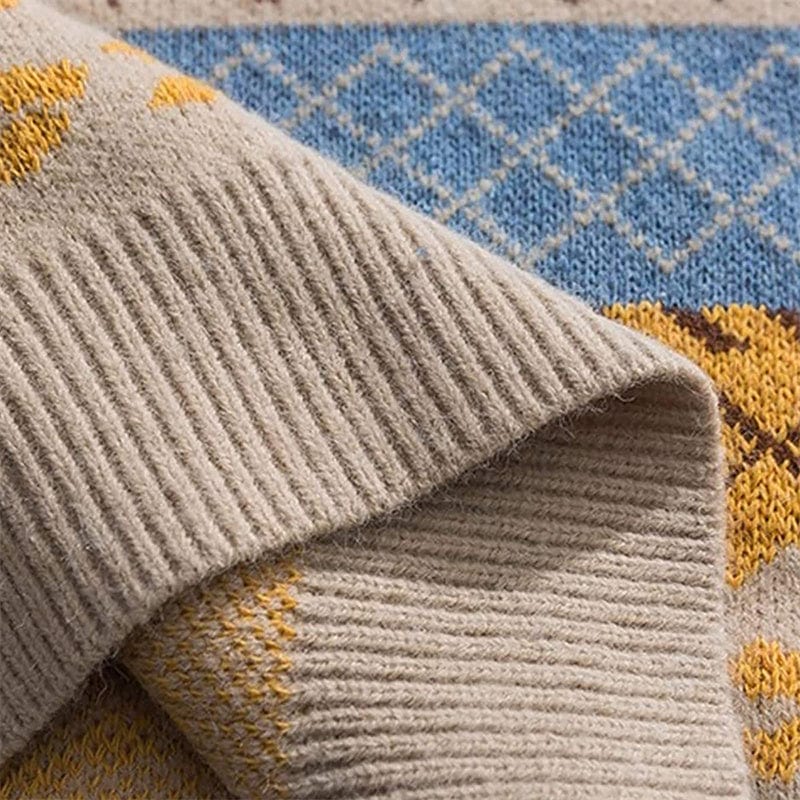 JO | Retro casual knitted sweater 2024