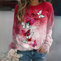 JO | Elegant butterfly red sweater