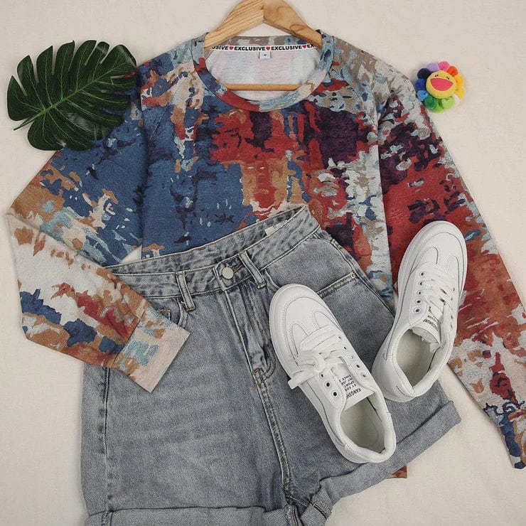 JO | Sweater with abstract print