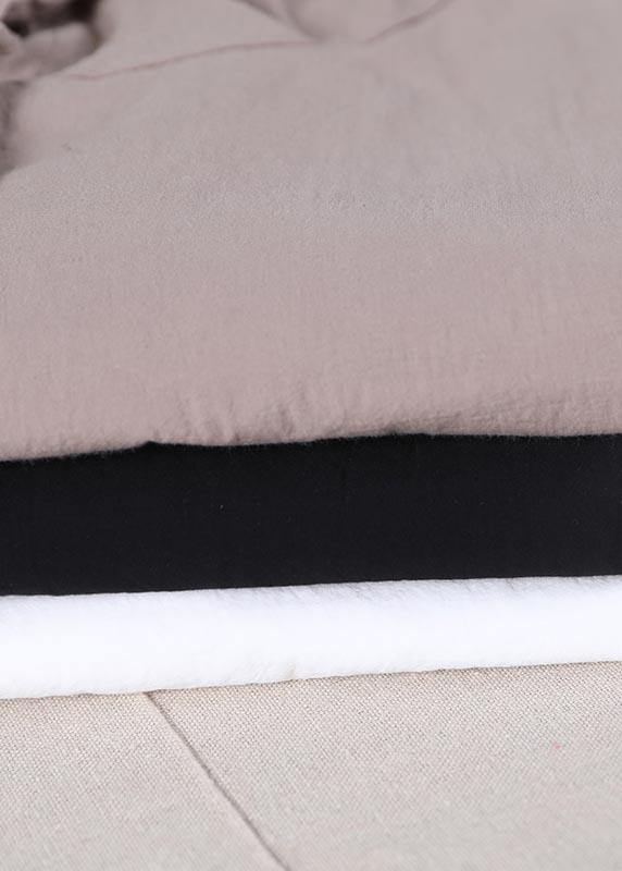 Khaki Low High Design Cotton Summer Shirt