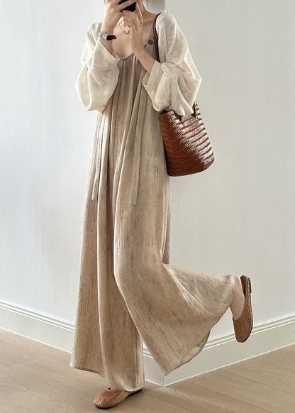 Linen Button Pockets Linen Jumpsuit Sleeveless Summer