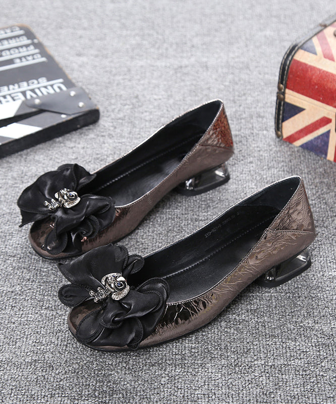 New Diy Bow Splicing Flats Faux Leather