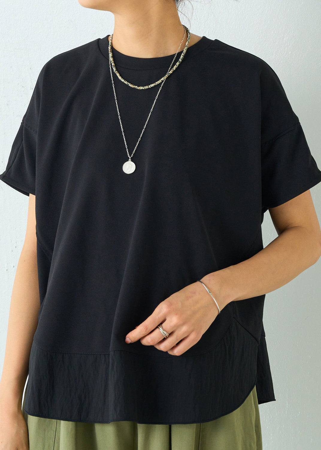 Black Oversized Patchwork Cotton Tanks Summer