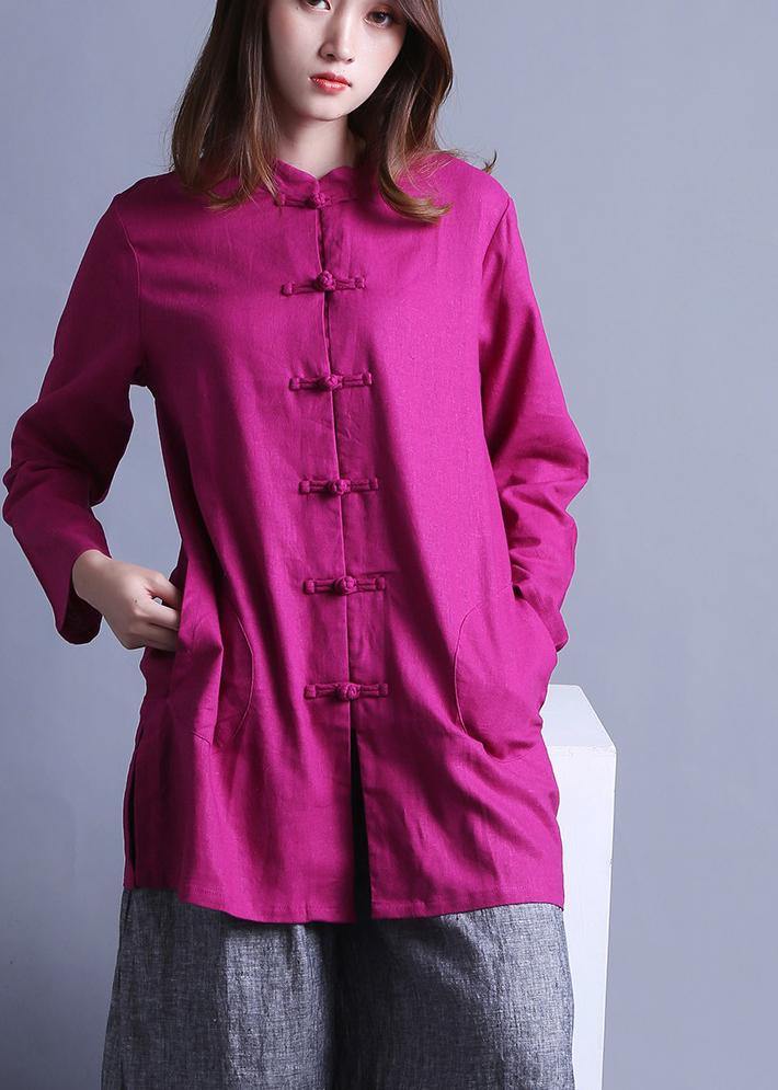 Low High Design Chinese Button Spring Top