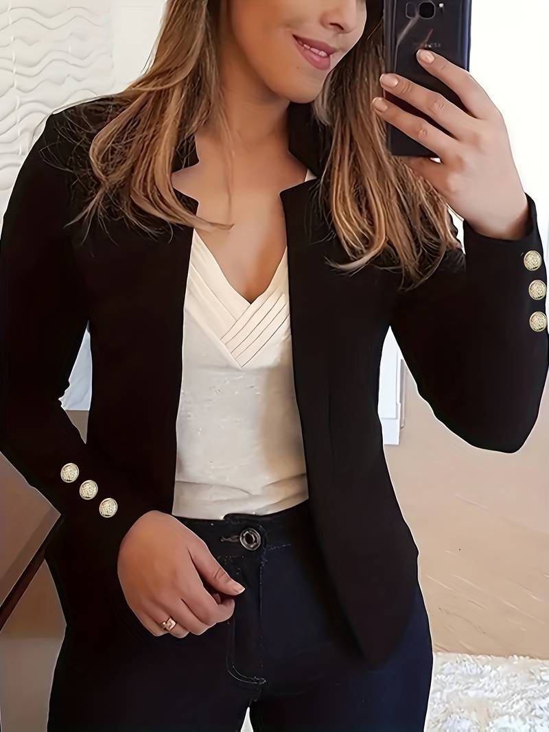 JO | casual blazer with long sleeves and buttons
