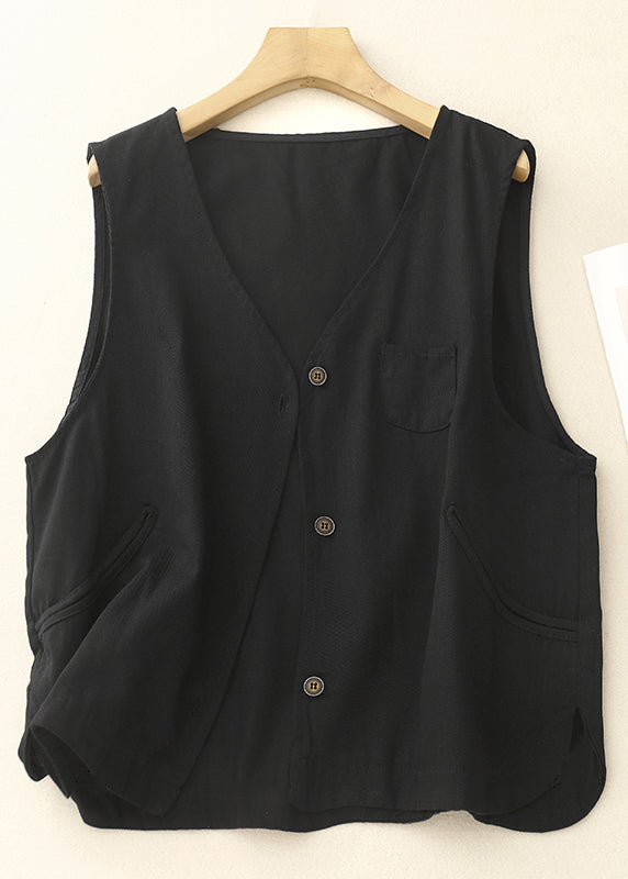 Purple Oversized Cotton Vest Spring