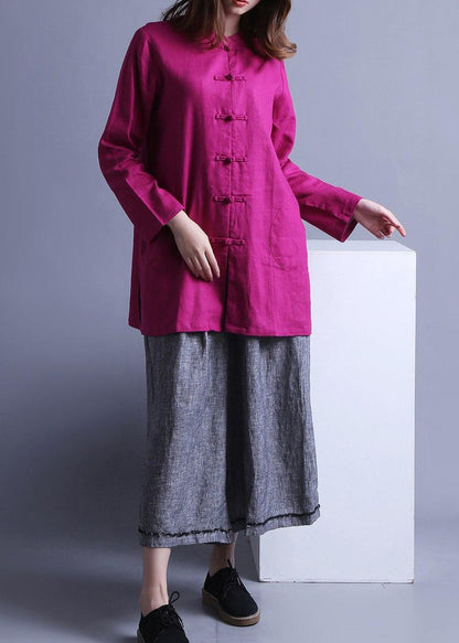 Low High Design Chinese Button Spring Top