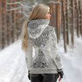 Comstylish Women's Viking Pattern Art Cozy Hooded