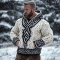 Men's Viking Celtic Trinity Knot Hooded Sweater elevenforest