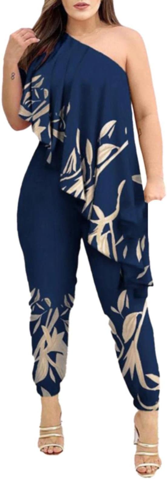 KS | Asymmetric ruffle jumpsuit