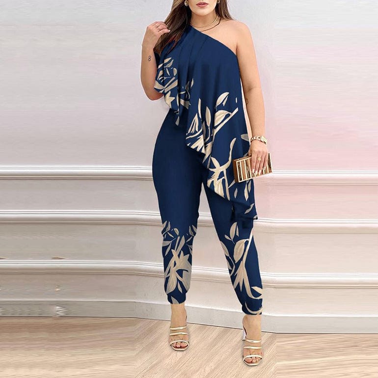 KS | Asymmetric ruffle jumpsuit