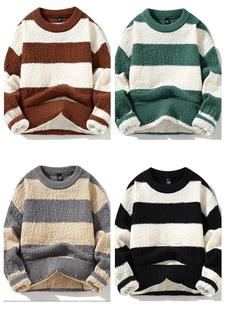 JO | Comfortable loose striped sweater 2024