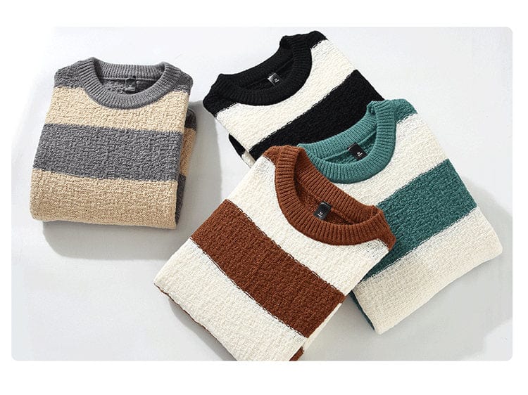 JO | Comfortable loose striped sweater 2024