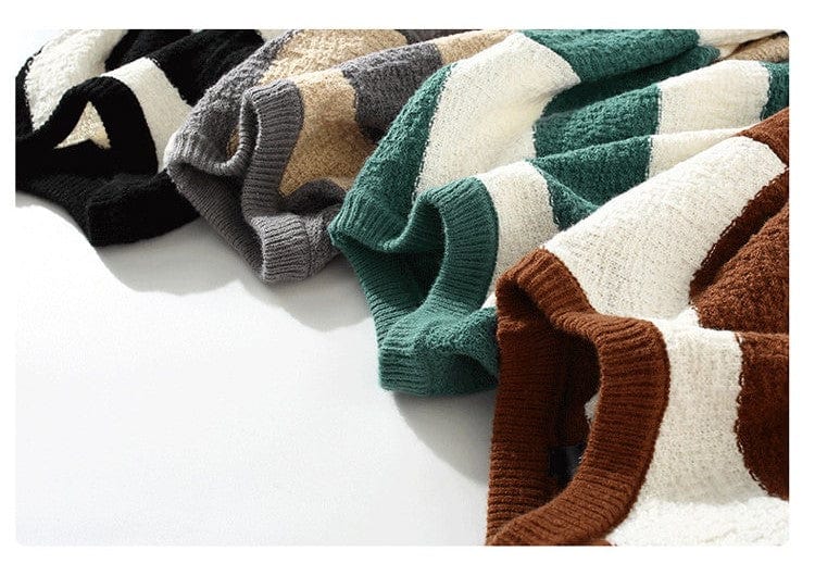 JO | Comfortable loose striped sweater 2024