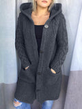 KS | Cardigan with hood in chunky knit