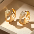 Sculpted Infinity Twist Earrings