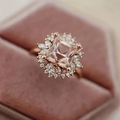 Pink Glass Bright Ring