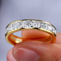 Elegant Luxury Spark Gold Ring