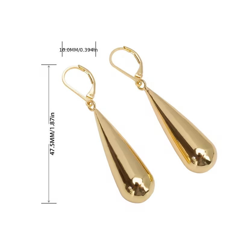 Delicate Artisan Gold Earring