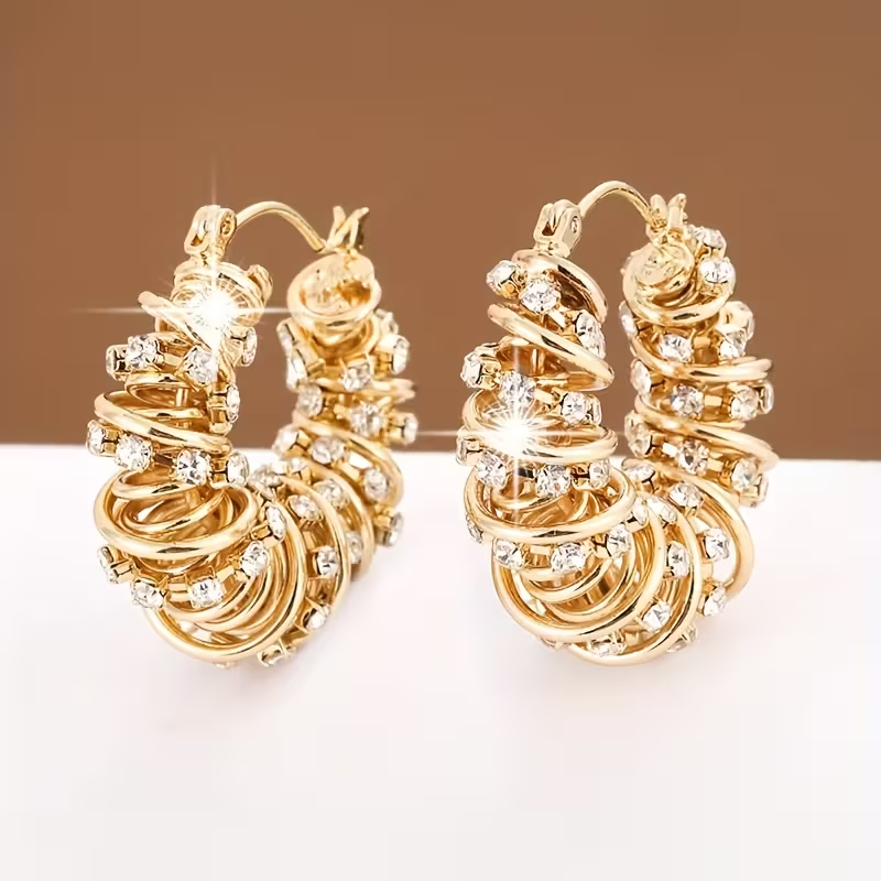Temper Flower Roll Earrings