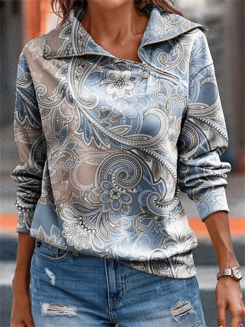 JO | Elegant sweater with zipper