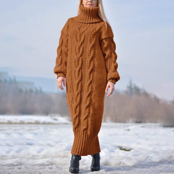 JO | Loose, twisted knit turtleneck sweater 2024