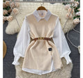 JO | Sleeveless sweater top set