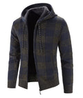 JO | Hooded sweatshirt with check pattern and long sleeves