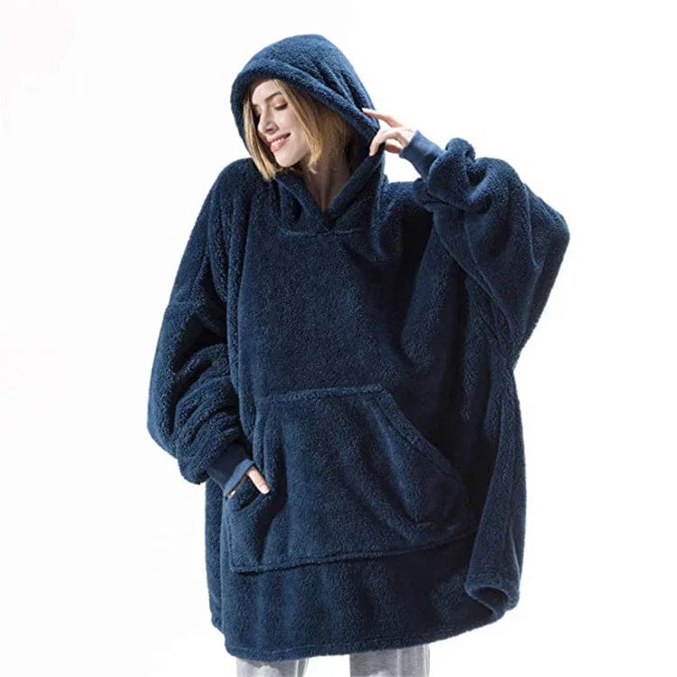 JO | Oversized hooded fleece pullover