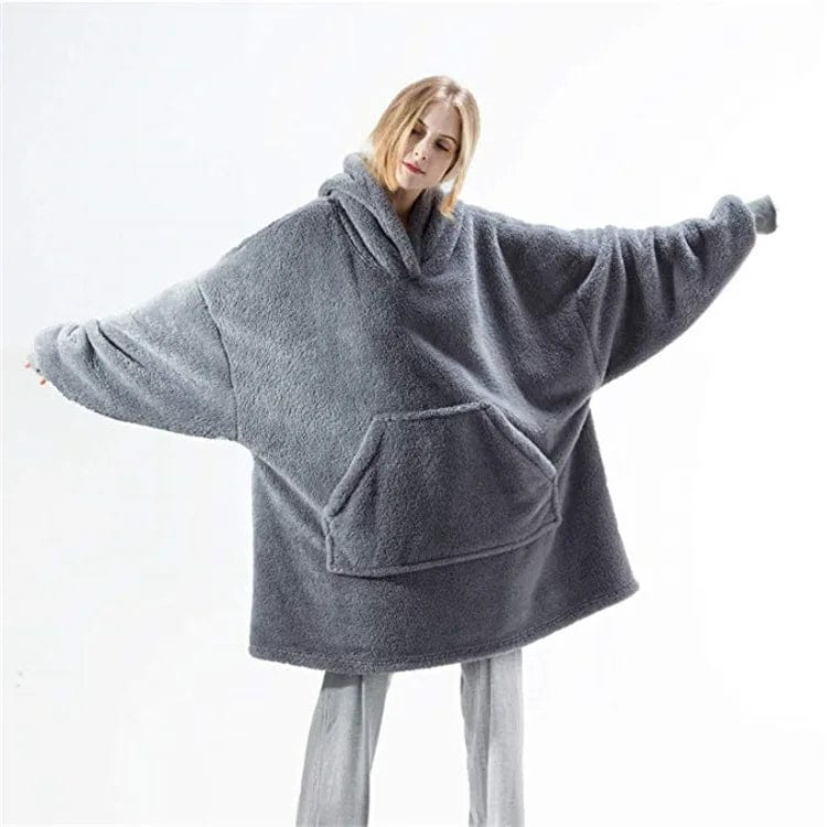 JO | Oversized hooded fleece pullover
