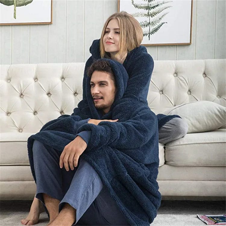 JO | Oversized hooded fleece pullover