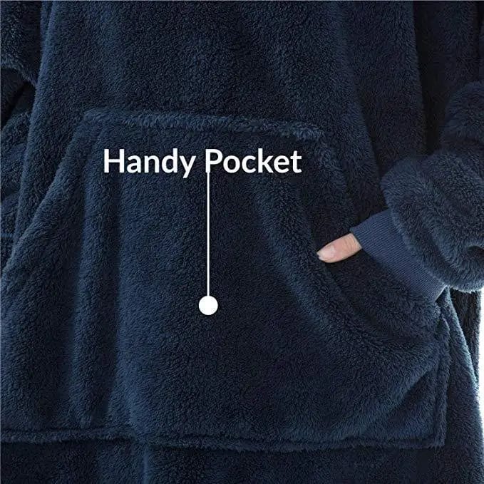 JO | Oversized hooded fleece pullover