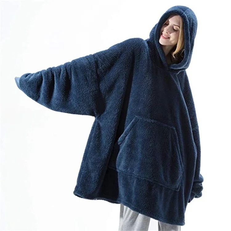 JO | Oversized hooded fleece pullover