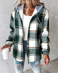 JO | warm check jacket with hood