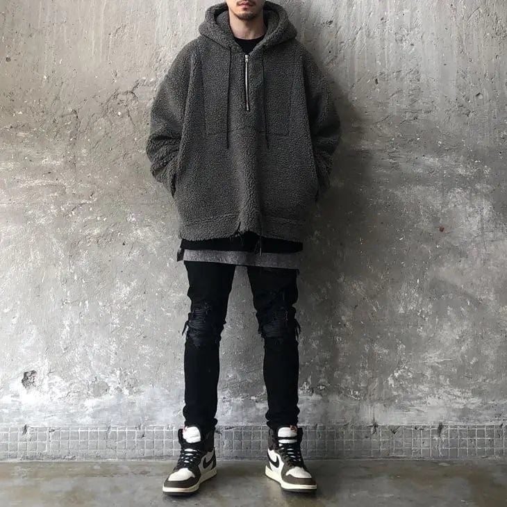 JO | Thickened cotton velvet sweater