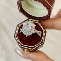 White Exquisite Glass Ring