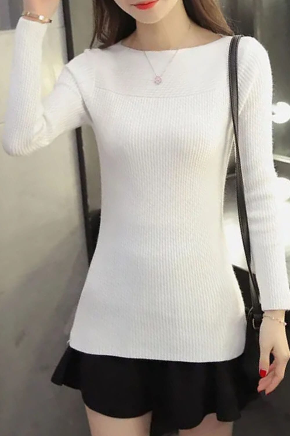 JO | Korean Solid Sweater