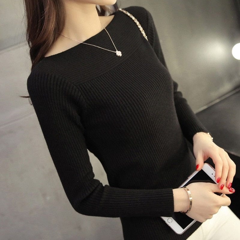 JO | Korean Solid Sweater