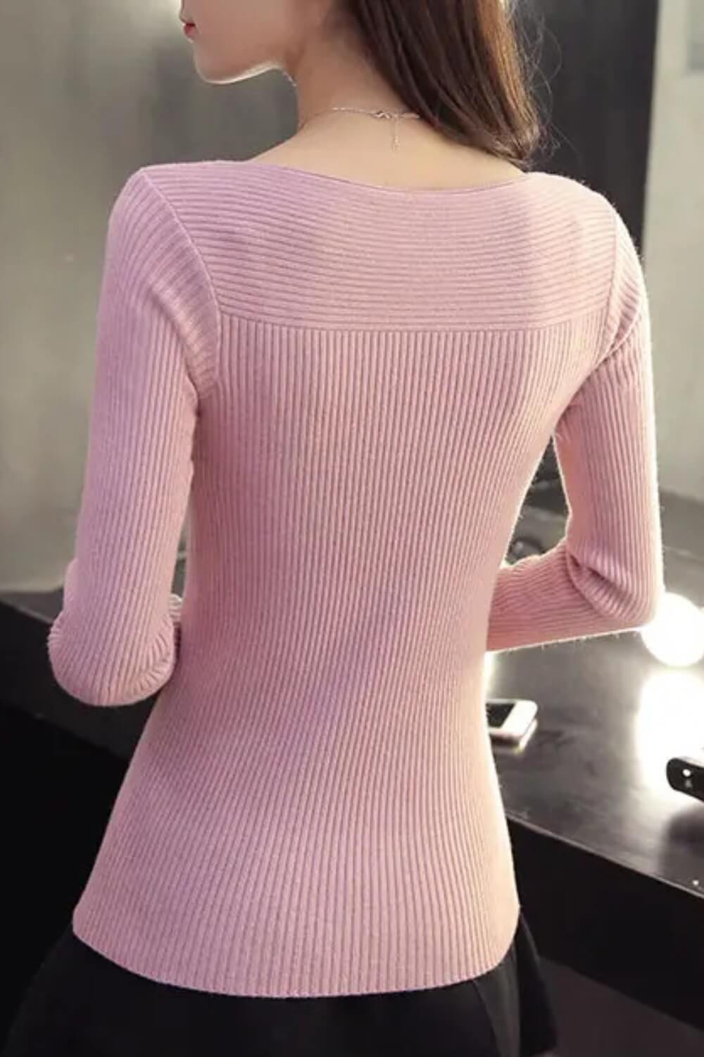 JO | Korean Solid Sweater