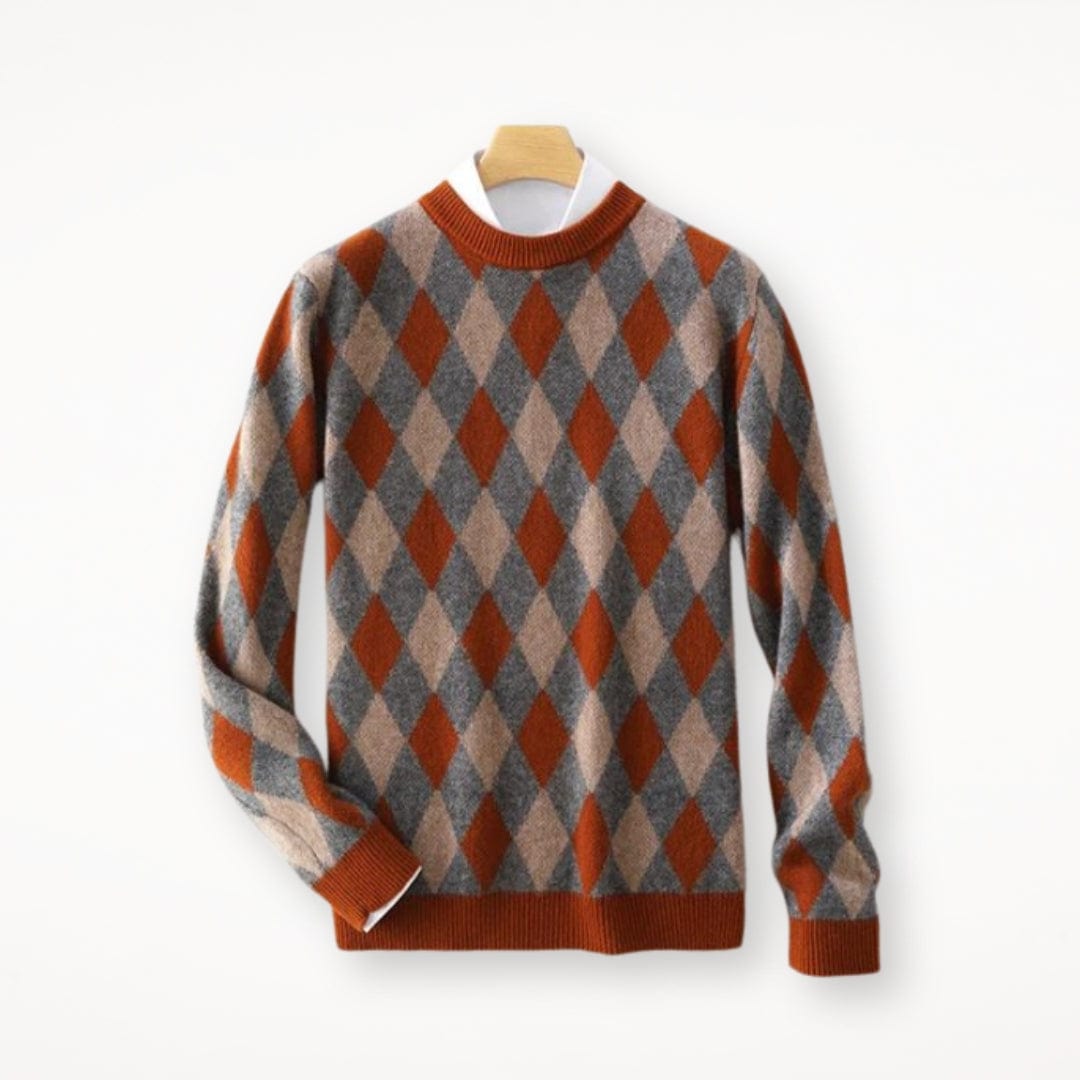 JO | O-neck colorful wool sweater 2024